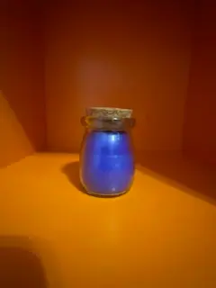 Blue Colored, Lavender Scented Candle