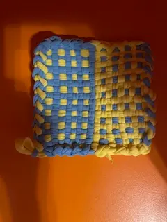 Blue and Yellow Coaster
