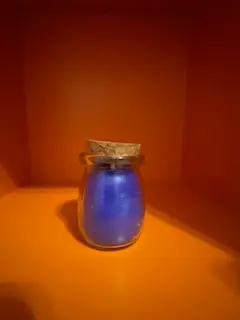 Blue Colored, Lavender Scented Candle