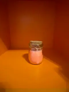 Orange Colored, Orange Scented Candle