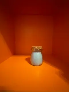 Light Blue Colored, Lavender Scented Candle