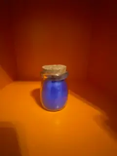 Blue Colored, Lavender Scented Candle
